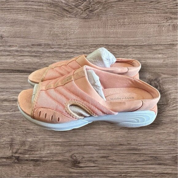 Easy Spirit Women's Soft Pink Open Toe Sandal Slides Fabric 6 M - Picture 1 of 6